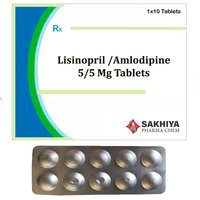 Lisinopril 5mg + Amlodipine 5mg Tablets