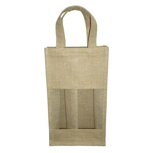 PP Laminated Two Bottle Jute Bag