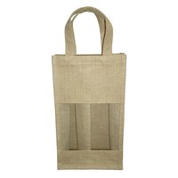 PP Laminated Two Bottle Jute Bag