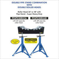 Double Pipe Stand Combination With Double Roller Heads