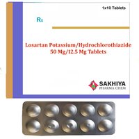 Losartan Potassium 50mg + Hydrochlorothiazide 12.5mg Tablets