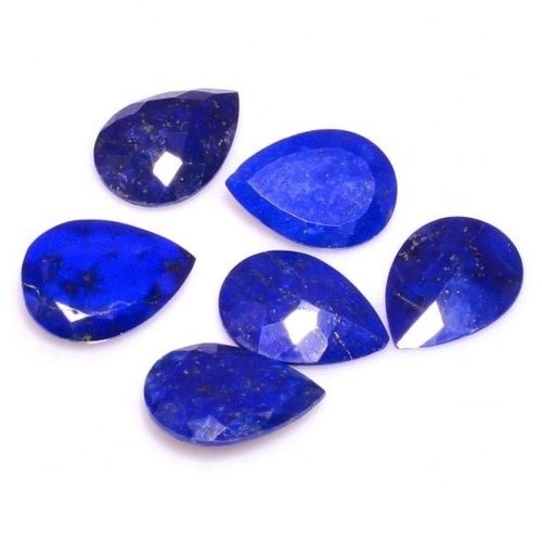 5x7mm Lapis Lazuli Faceted Pear Loose Gemstones