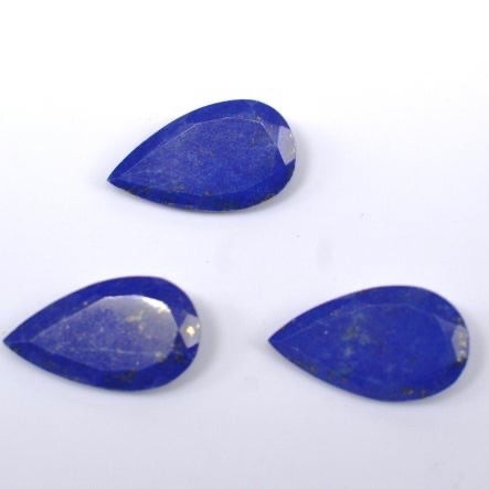 7x10mm Lapis Lazuli Faceted Pear Loose Gemstones