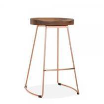 Bar Stool Iron Wooden