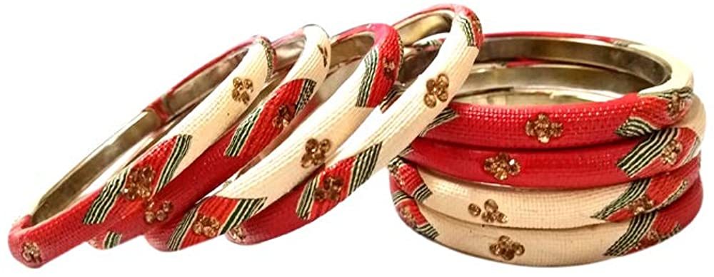 Yuktha Jaipur Handmade Multi-Design with Stone Work Bangles