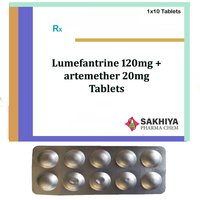 Lumefantrine 120mg + artemether 20mg Tablets