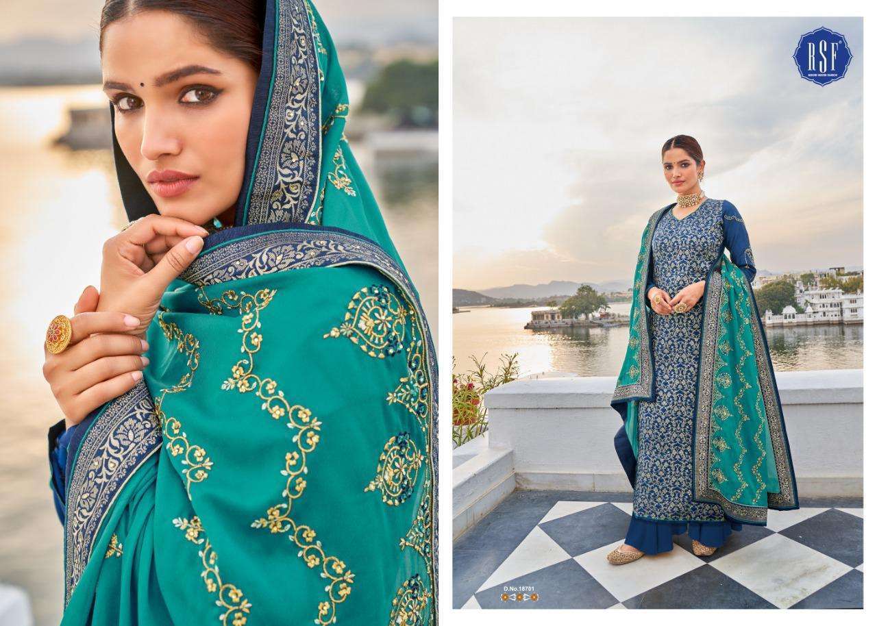 Rsf Swag Vol 6 Silk Jacquard Designer Salwar Suit Catalog