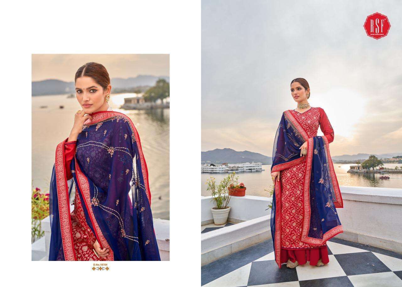 Rsf Swag Vol 6 Silk Jacquard Designer Salwar Suit Catalog