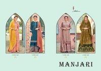 Eba Lifestyle Manjari Fox Georgette With Embroidery Work Designer Suit Catalog