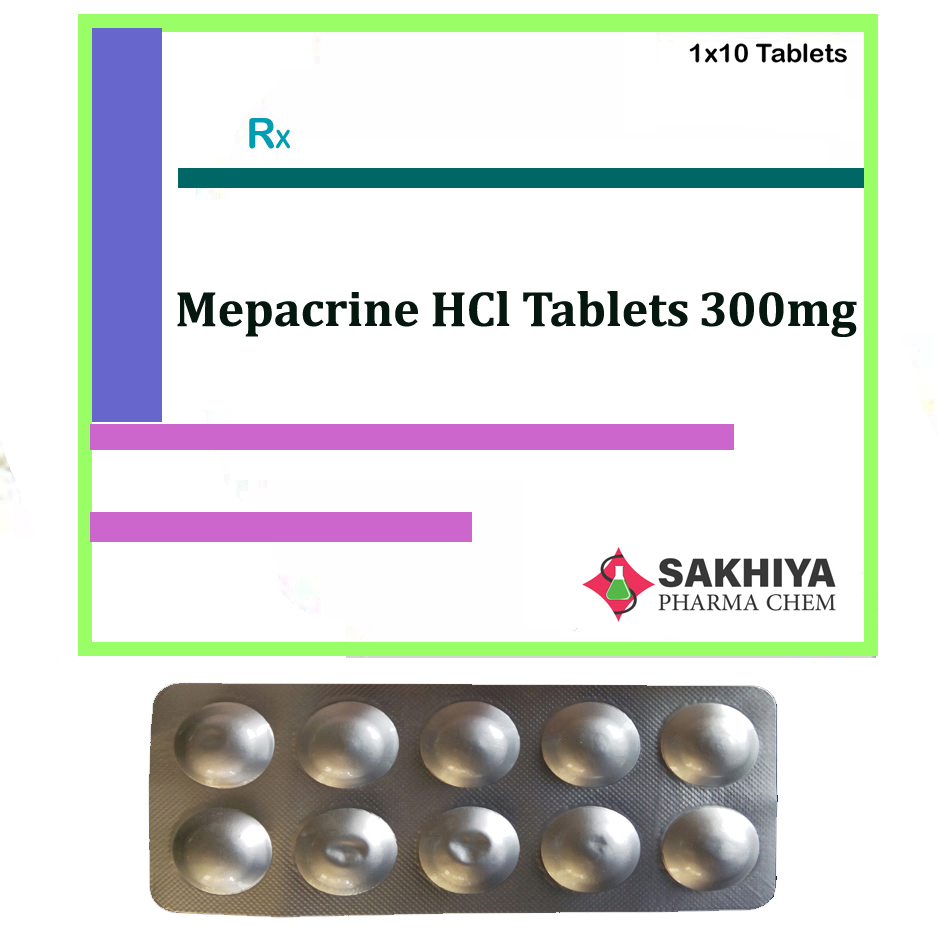 Mepacrine hcl 300mg Tablets