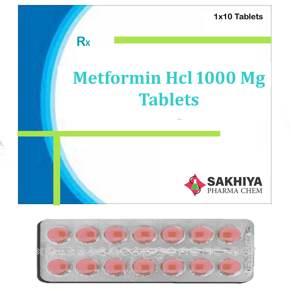 Metformin Hcl 1000mg Tablets