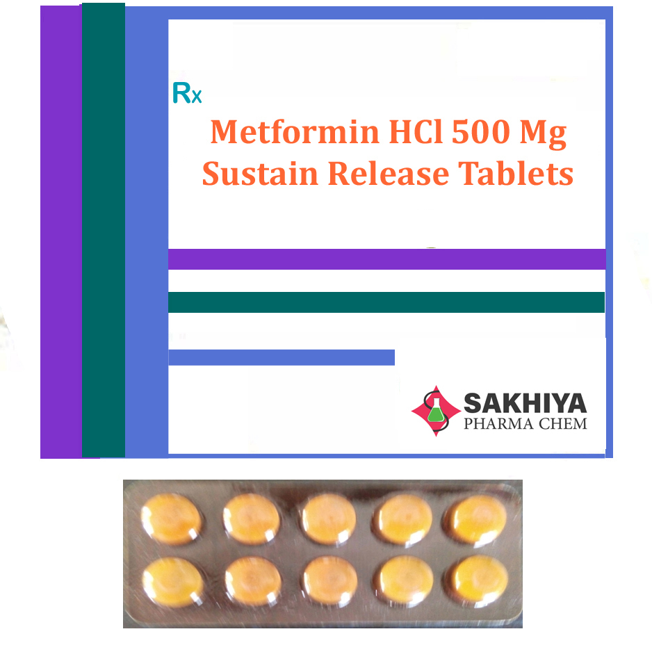 Metformin Hcl 500mg Sustain Release Tablets