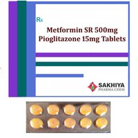 Metformin Sr 500mg + Pioglitazone 15mg Tablets