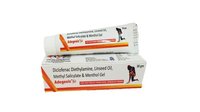 Diclofenac Diethylamine 1.16% W/w, Methyl Salicylate 3.00% W/w , Benzyl Alcohol 1.00%, Linseed Oil  3.00% W/w & Menthol  5.00% W/w Gel Age Group: Suitable For All Ages