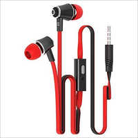 Mobile Portable Handsfree - Pvc Body, 1 Year Warranty | Black & Red Design For Android Compatibility