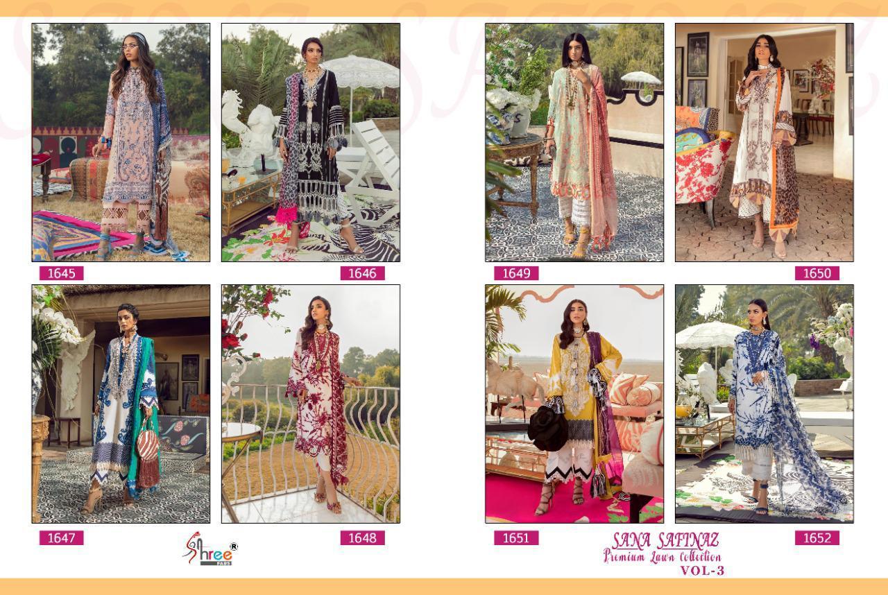 Shree Fabs Sana Safinaz Premium Lawn Collection Vol 3 Pakistani Salwar Suit Catalog