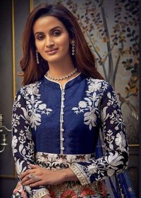 Hotlday Safeena Vol 21 Silk Georgette Wedding Gown Type Salwar Suit Catalog