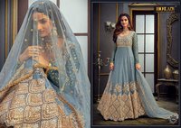 Hotlday Safeena Vol 21 Silk Georgette Wedding Gown Type Salwar Suit Catalog