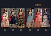 Hotlday Safeena Vol 21 Silk Georgette Wedding Gown Type Salwar Suit Catalog