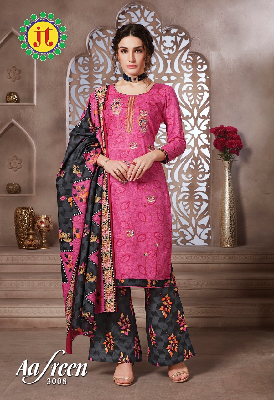 Jt Aafreen Vol 3 Cotton Printed Dress Material Catalog