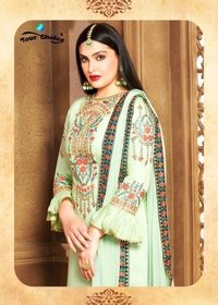 Your Choice Cotton Sarara Jam Silk Sharara Style Salwar Suit Catalog