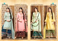 Your Choice Cotton Sarara Jam Silk Sharara Style Salwar Suit Catalog