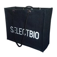 PP Laminated Jute Gift Bag With Cotton Rope Handle