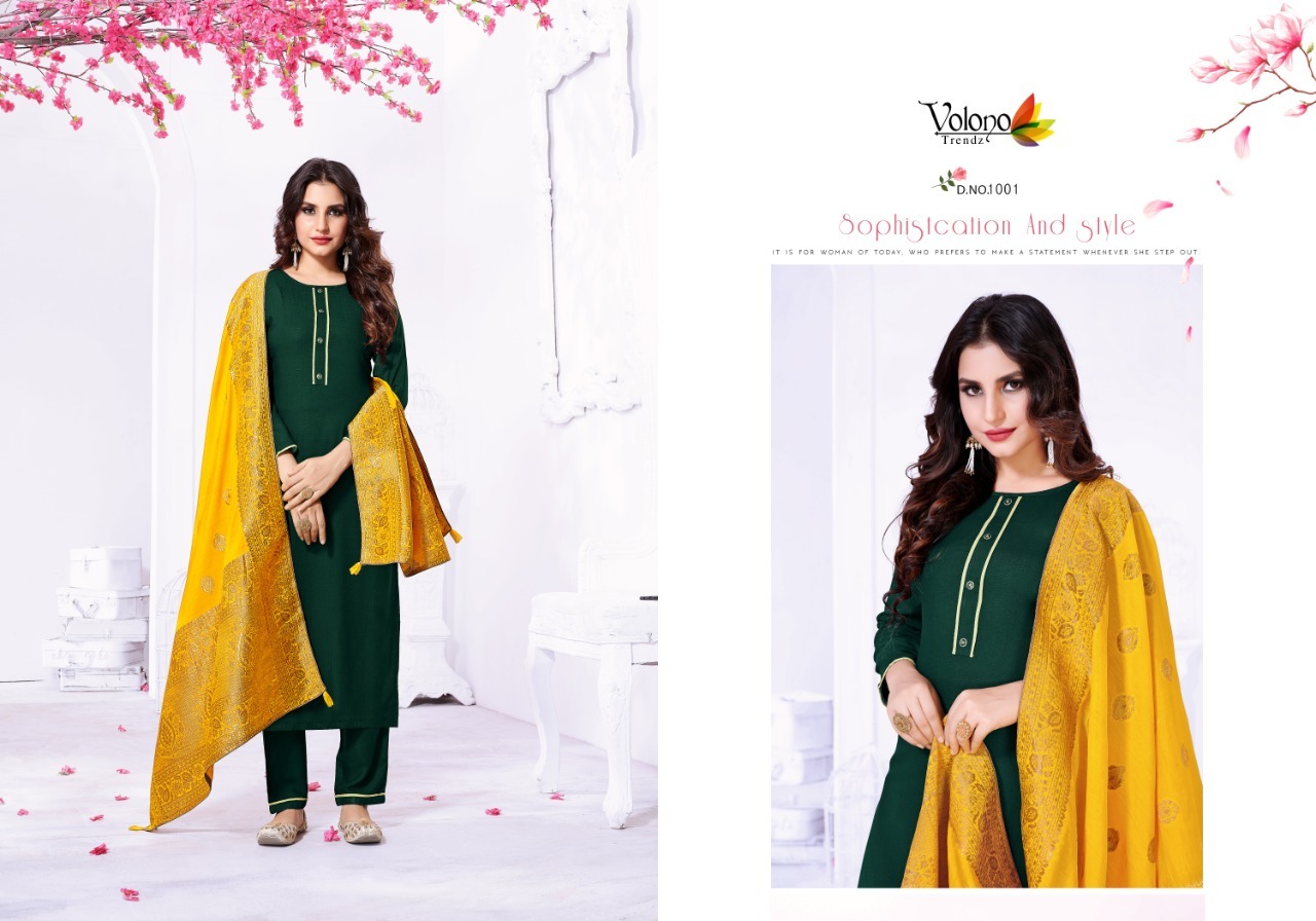 Volono Trendz Super Nx Heavy Rayon Readymade Suit Catalog