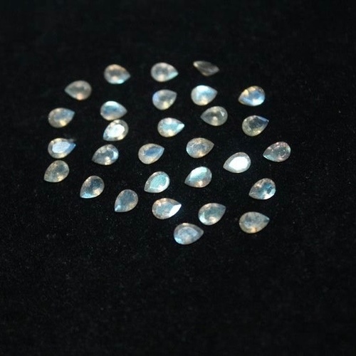 3x5mm Labradorite Faceted Pear Loose Gemstones