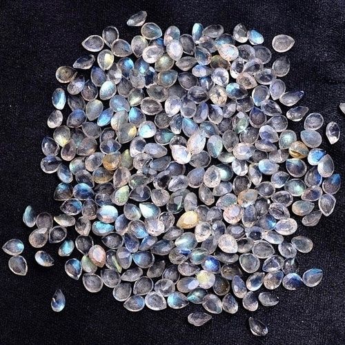 4x6mm Labradorite Faceted Pear Loose Gemstones