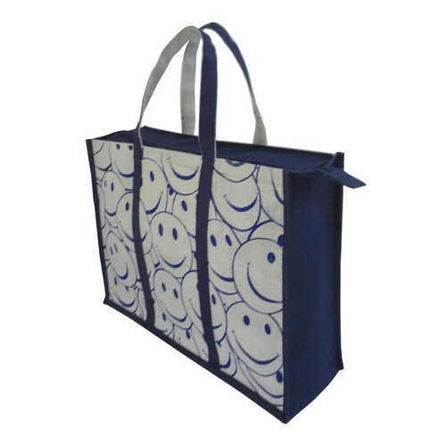 Jute Bag With Zip Closure