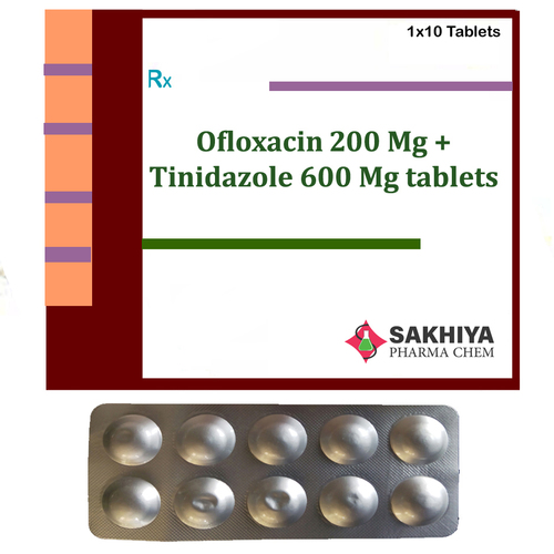 Ofloxacin 200Mg + Tinidazole 600Mg Tablets General Medicines