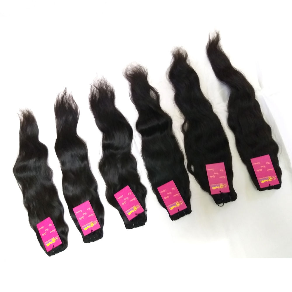 Raw Virgin Remy Silky Straight Wavy Raw Virgin Cuticle Aligned Indian Human Hair