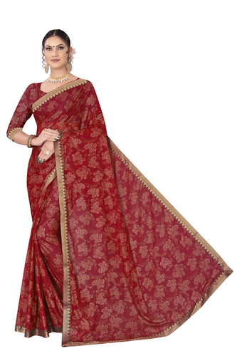 Designer Lycra Printed Sarees