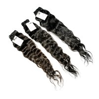Deep Wave Human Hair Bundles With Lace Frontal With Bundles Brazilian Hair