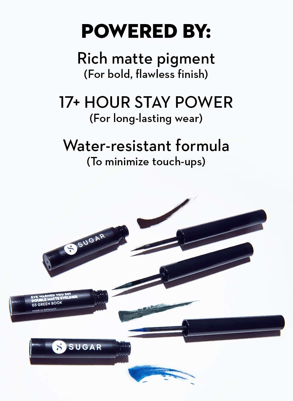 Sugar Cosmetics Double Matte Eyeliner