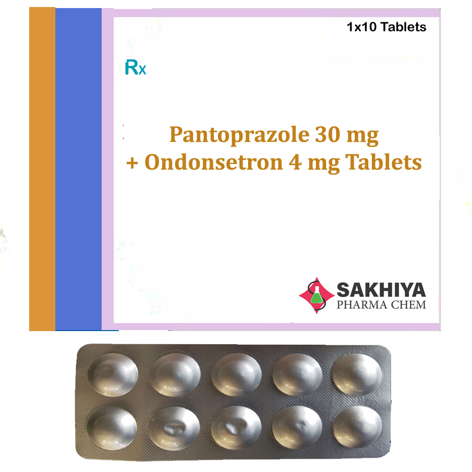 Pantoprazole 30mg + Ondansetron 4mg Tablets