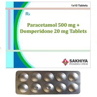 Paracetamol 500mg + Domperidone 20mg Tablets
