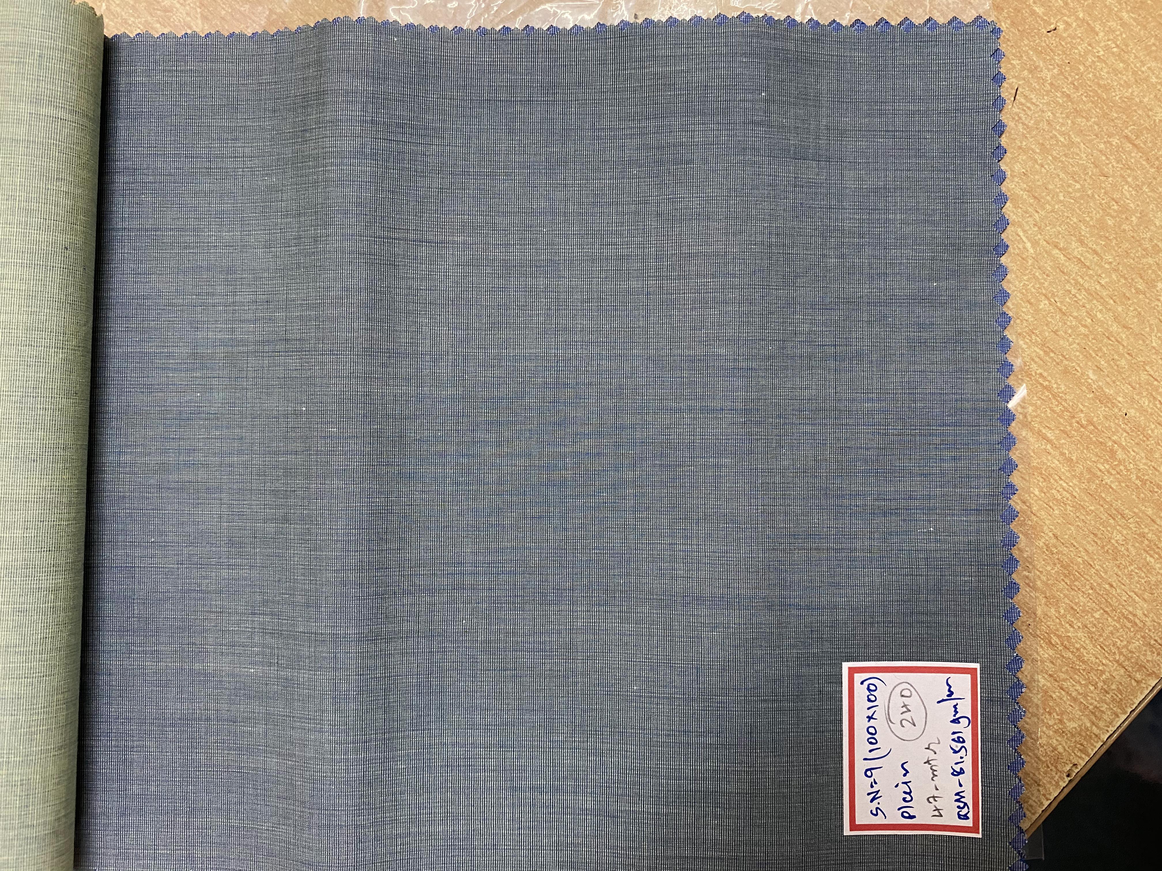 Fine Pure Cotton Shirting Fabric