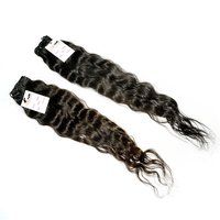 Double Drawn Hair Bundle Deep Wave Natural Color From Brazilian Hair