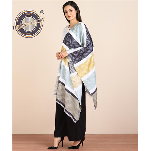 Cotton Silk Striped Stole