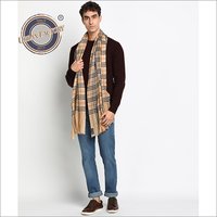 Pashmina Check Design Stole For Men