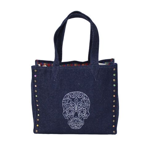 Denim Designer Tote Bag Capacity: 5 Kgs Kg/Day