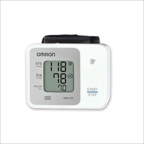 Omron HEM 6161 Fully Automatic Wrist Type Digital Blood Pressure Monitor With Intellisense Technolog