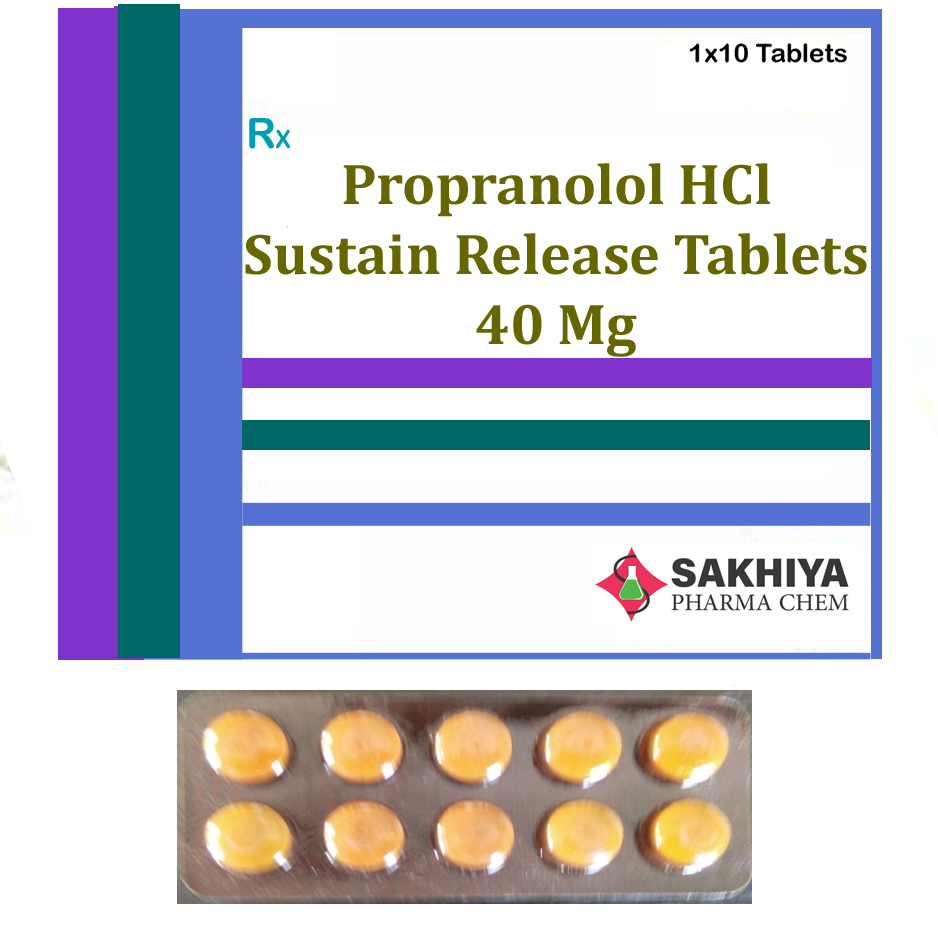 Propranolol Hcl 40mg Sustain Release Tablets