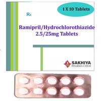 Ramipril 2.5mg + Hydrochlorothiazide 25mg Tablets