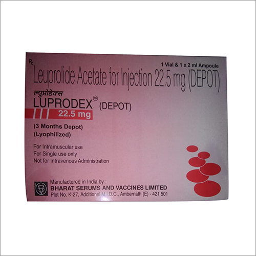 Luprodex Injection - 11.25mg For Prostate Cancer Endometriosis Uterine Fibroids Central Precocious Puberty | Suitable For All Storage Instructions: Dry Place Dosage Guidelines: As Per Doctor Instruction