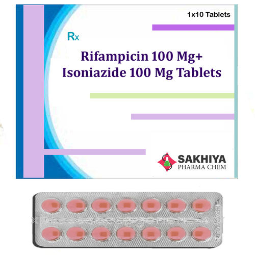  रिफैम्पिसिन 100Mg+ आइसोनियाज़ाइड 100Mg टैबलेट सामान्य दवाएं