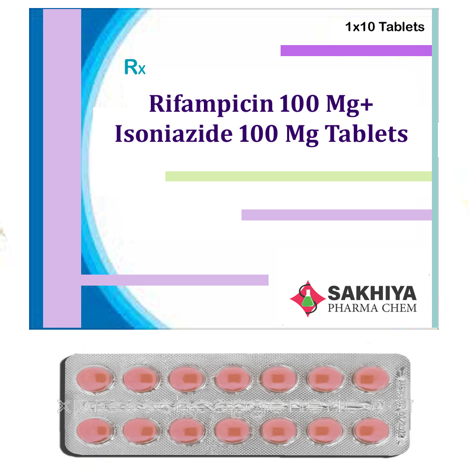 Rifampicin 100mg+ Isoniazide 100mg Tablets