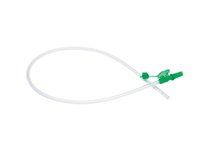 Flower Tip Suction Catheter - Medical Grade Pvc, Sea Green | Patented Non-traumatic Design, Smooth Tip For Patient Comfort, Two Lateral Eyes For Efficient Suctioning